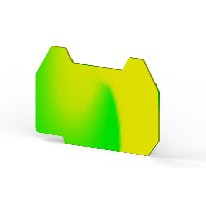 Торцева кришка Klemsan AVK жовто-зелена - 0.0.0.4.44132