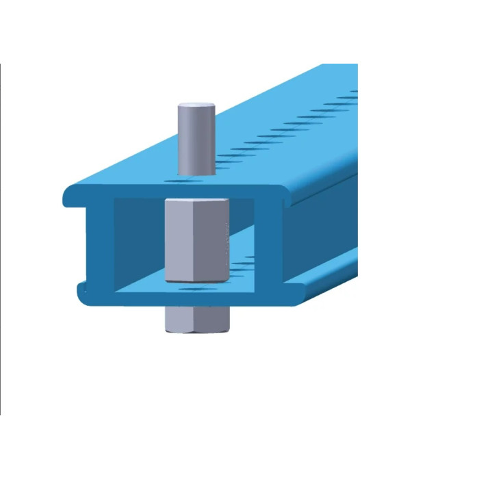 560930 Перфорований алюмінієвий профіль ABS AP25