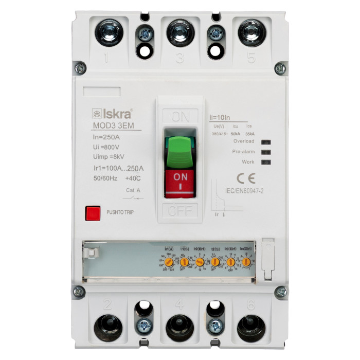 Автоматичний вимикач ISKRA MOD3 3P 250A 65 кА - 786103763000
