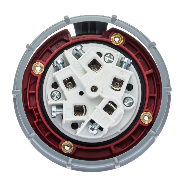 Вилка кабельна IDE MUNDIAL 3P+N+E 63 А 200/346–240/415 В IP66-67 - 03653