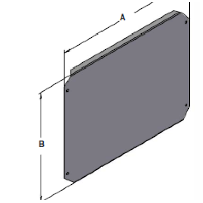 Монтажна плата 375х285 метал для OTU40/40 JAKMET PM 3