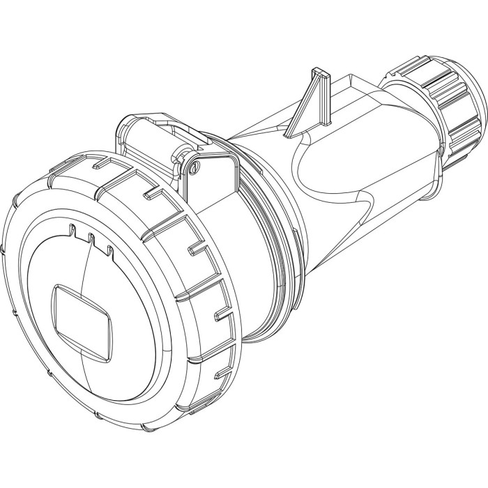 Розетка кабельна IDE MUNDIAL 3P+N+E 16 А 200/346–240/415 В IP66-67 - 03703