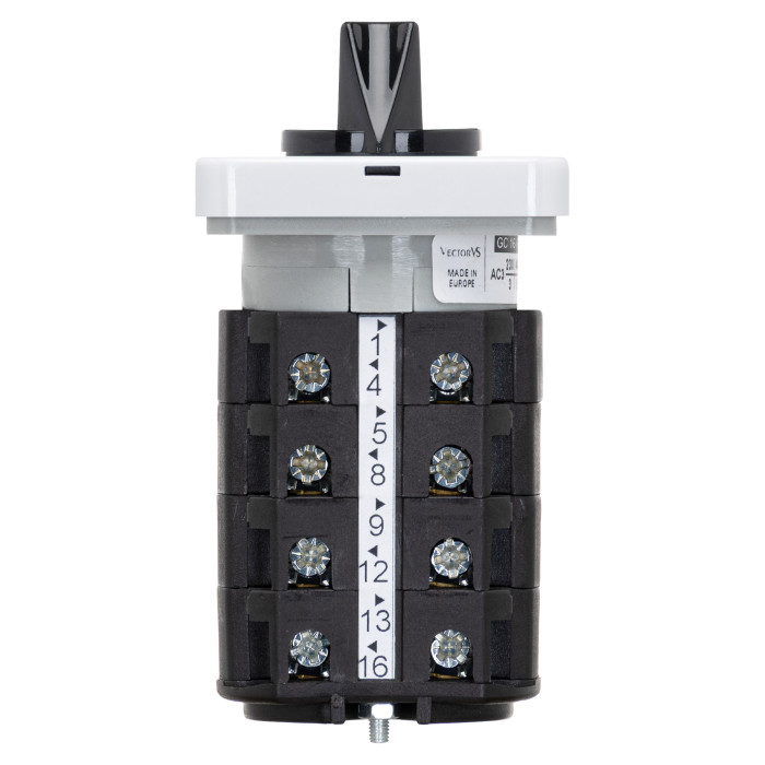 Кулачковий перемикач GC 16A 4P схема 69 (1-2)