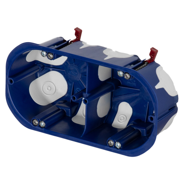 D70/2K установча коробка (підрозетник) Domos 2-70 мм з гвинтами