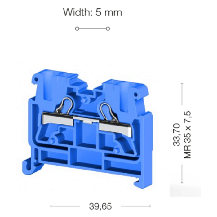Клема Klemsan PYKMR Прохідна 2.5 мм - 0.0.0.3.07491