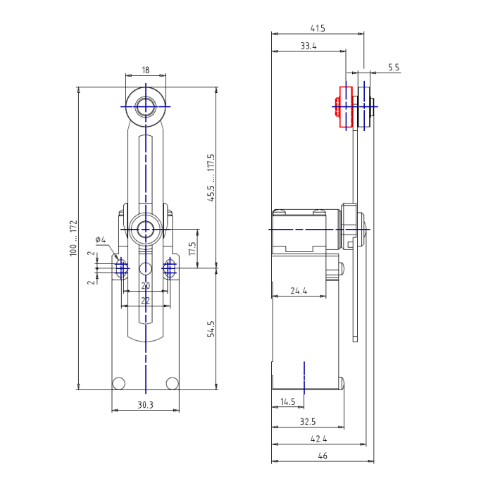 AM1F51Z11 Кінцевий вимикач 1NO+1NC Comepi