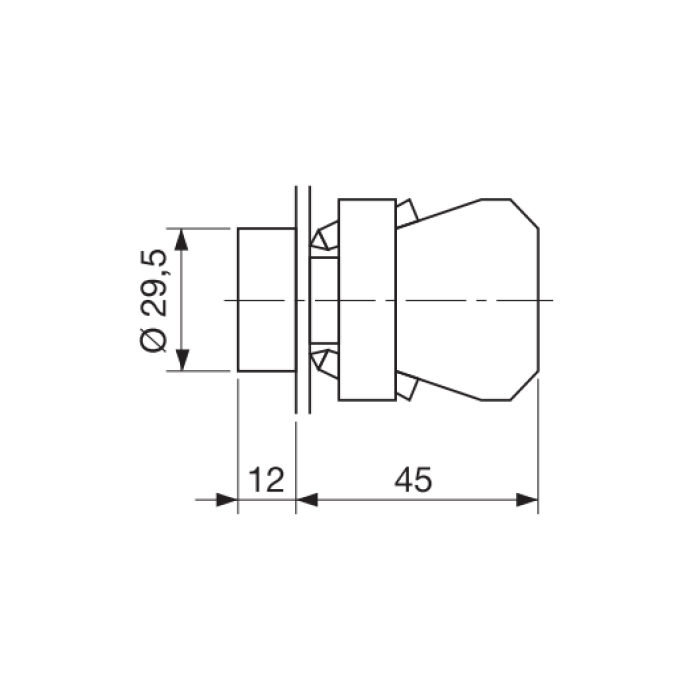 ECX 3109 Кнопка з вертикальною стрілкою пластик
