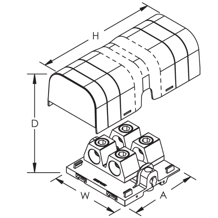 561147 Силова клема SBTT800