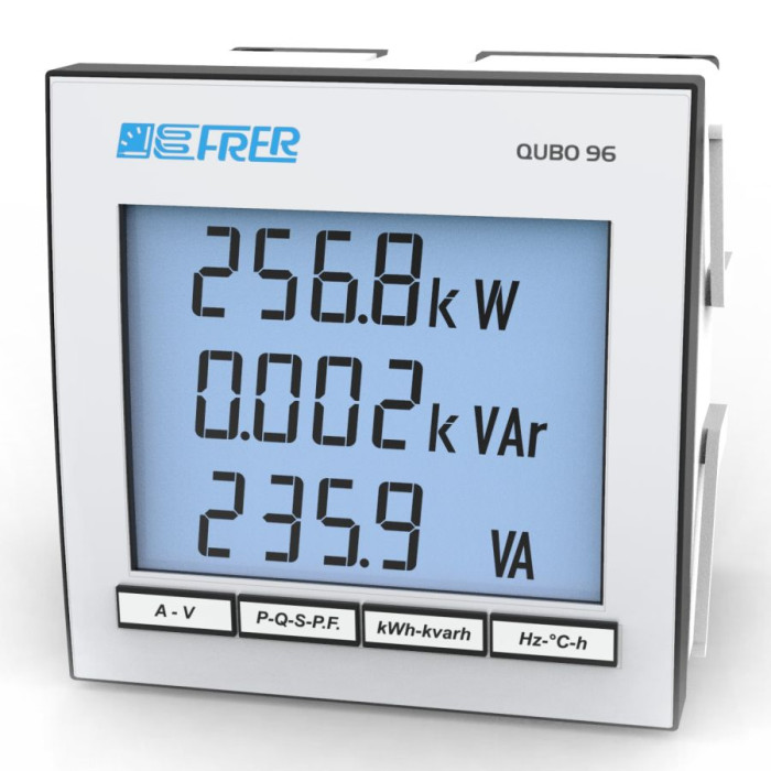 Аналізатор мережі FRER QuBo H, RS485 + 2 рел. виходи, 400V 1-5A