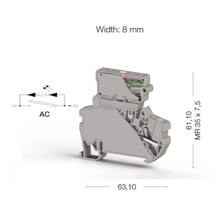 Клема Klemsan PYK Під запобіжник 4 мм - 0.0.0.3.07260