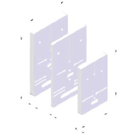 Монтажна плата для лічильника 3Ф 200х326 JAKMET P-PC