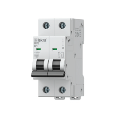 Модульний автоматичний вимикач ISKRA RI72 2P C40A 10кА