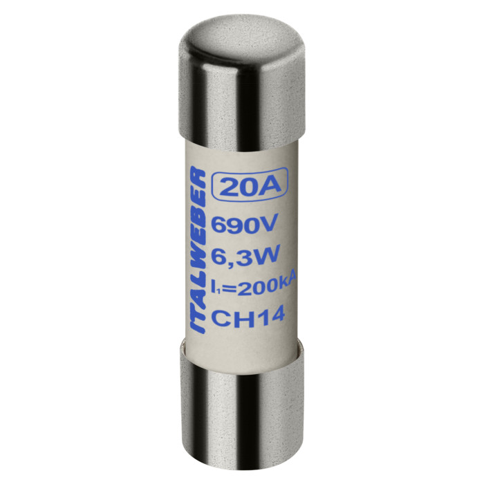 Запобіжник циліндричний Italweber CH14 20A aR 14x51 690В - 1461020