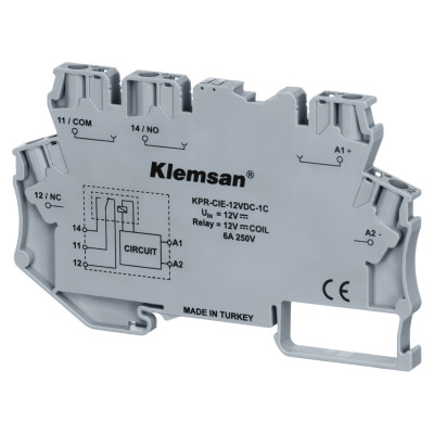 Реле інтерфейсне Klemsan KPR-CIE-12VDC-1C