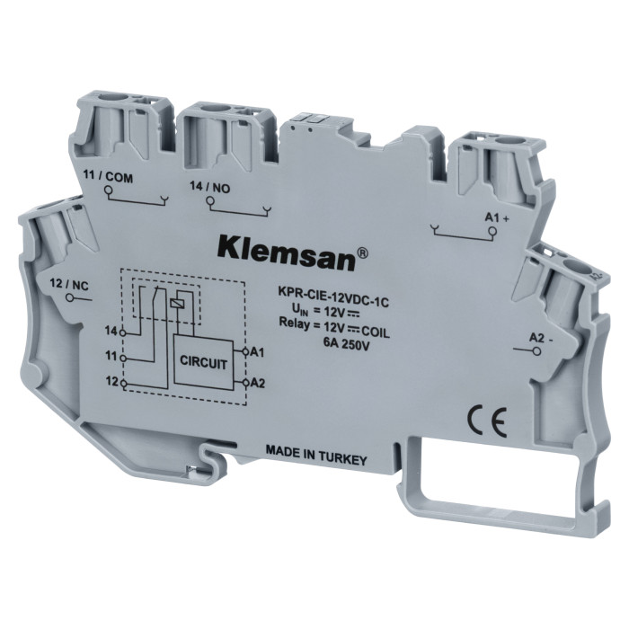 Реле інтерфейсне Klemsan KPR-CIE-12VDC-1C - 0.0.0.2.71514