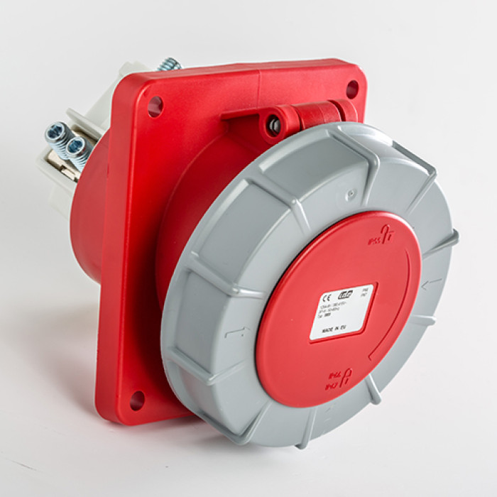 Розетка вбудована похила IDE MUNDIAL 3P+E 125 А 380–415 В IP66-67 - 03855