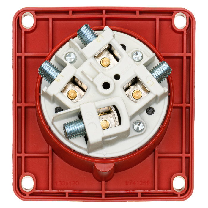 Розетка вбудована похила IDE MUNDIAL 3P+E 125A 380–415V IP66-67