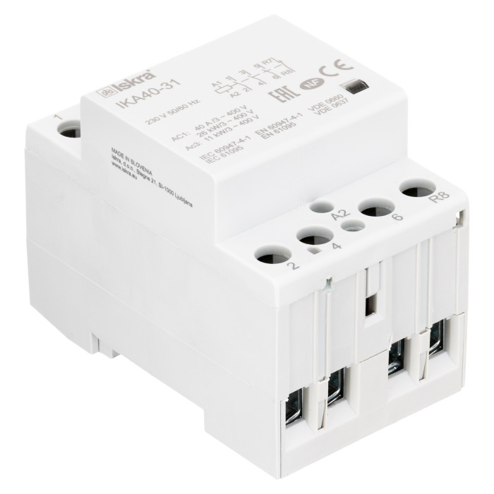 Модульний контактор ISKRA IKA 40A 230В AC 3NO+1NC - 030045597000