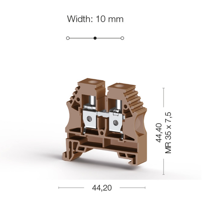 Клема Klemsan AVK Прохідна 10 мм - 0.0.0.3.04156RP