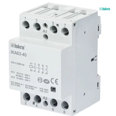 Модульний контактор ISKRA IKA 40A 24V AC/DC 3NO+1NC