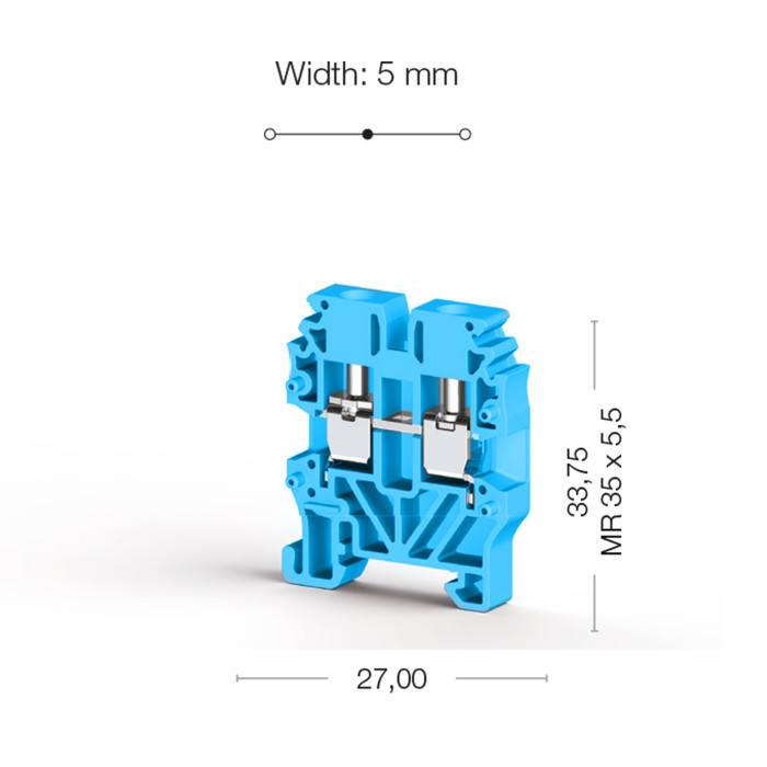 Клема Klemsan MVK Прохідна 2.5 мм - 0.0.0.3.04421