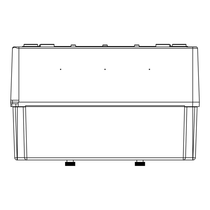 1724GM/RR Настінний корпус для сил. розеток PRYMA 2х13(36) MOD, 504x297x177мм IP67 з шинами N+PE