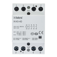 Модульний контактор ISKRA IKA 40A 230В AC/DC 4NO