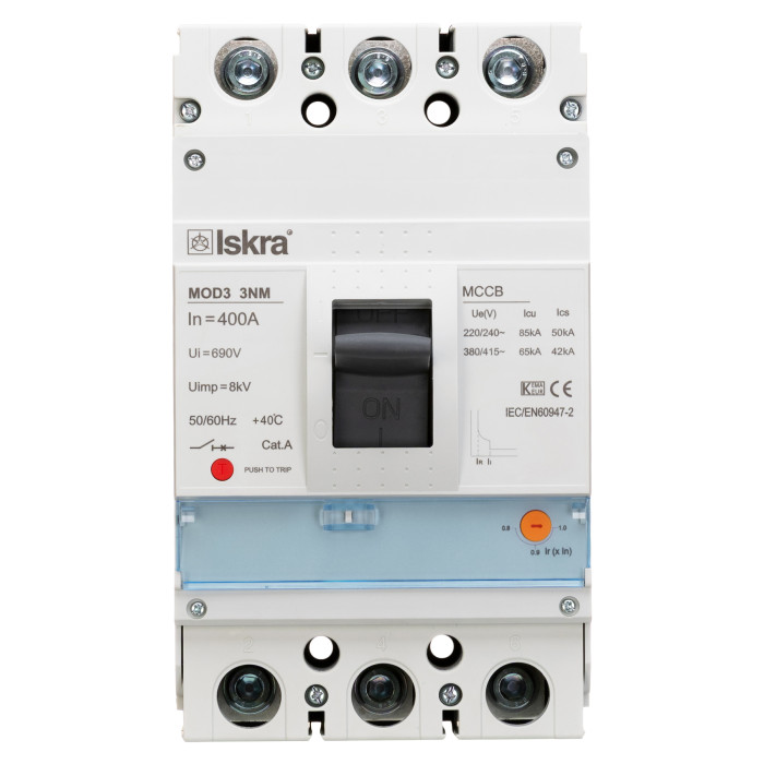 Автоматичний вимикач ISKRA MOD3 3P 400A 65 кА - 786104500000