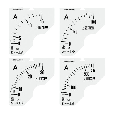 Шкала амперметра FRER ZF 400/1А В