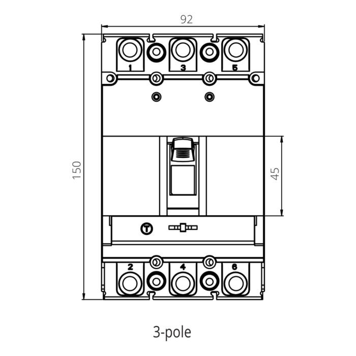 786103495000 MOD1 3NL 63A OLD Автоматичний вимикач з регульованим розчеплювачем 63А, 36кА