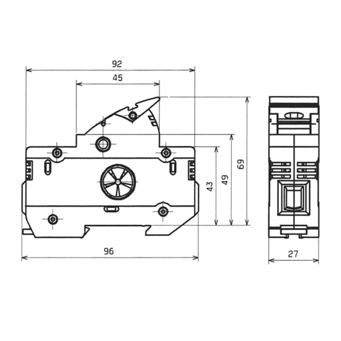 31115 Утримувач запобіжників Ambus 14х51 1р