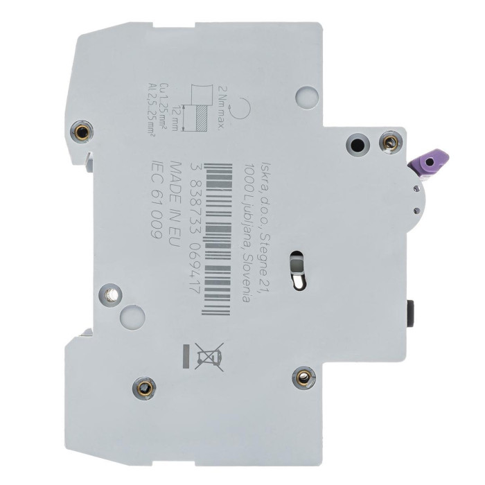 Диференційний автоматичний вимикач ISKRA RFI4 3P+N C32A/0.03 10кА - 786100981000