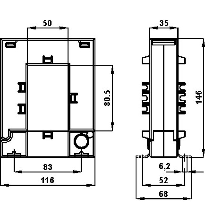 Трансформатор струму роз'ємний FRER TAA082 800 А 50 × 81 800/5 - TAA082800X05