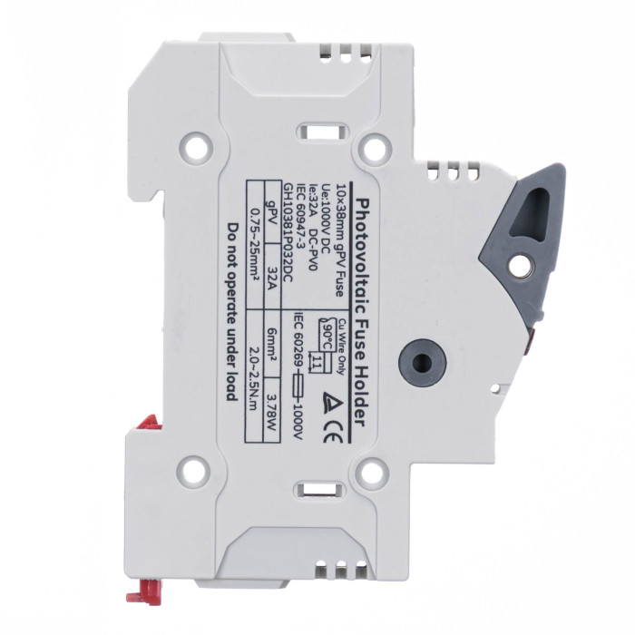 Тримач запобіжників з індикацією Vector VS GENESIS 1P 10x38 32A 1000V DC