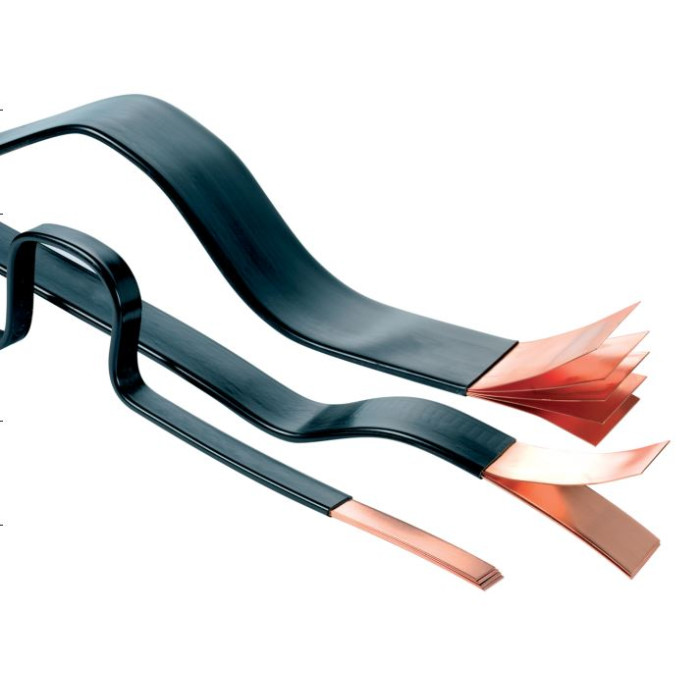 Шина мідна гнучка в ізоляції Vector VS WAVE 40х8х1 L2m 940A - WVS-4081
