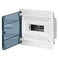 GPE12PT/PH/RR Корпус розподільчий GOLD, 1x12 модулів, прозорі двері, IP40