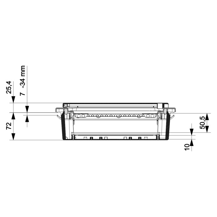 GPE12PT/PH/RR Корпус розподільчий GOLD, 1x12 модулів, прозорі двері, IP40