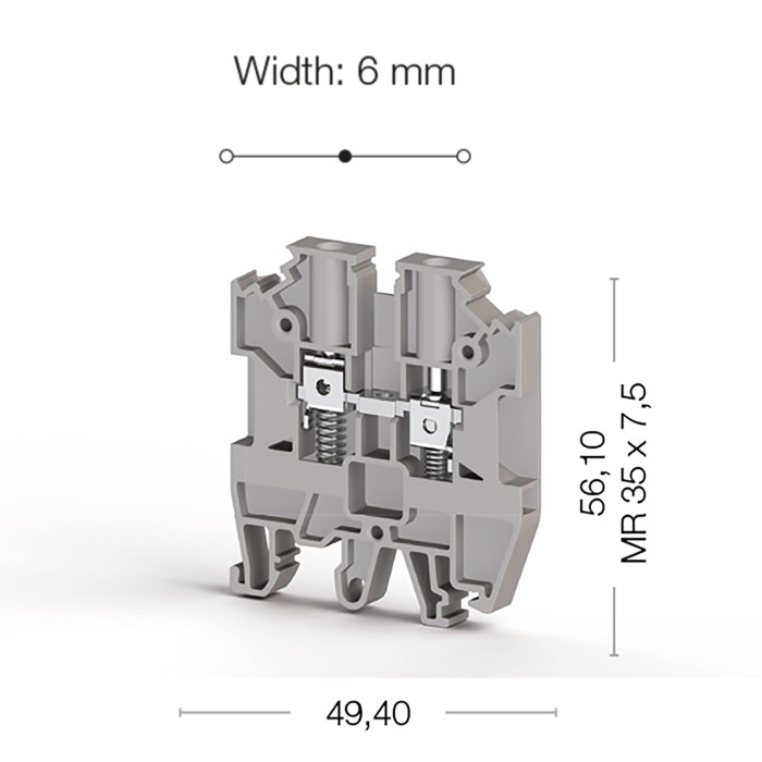 Клема Klemsan AVK Y Прохідна 4 мм - 0.0.0.3.04500