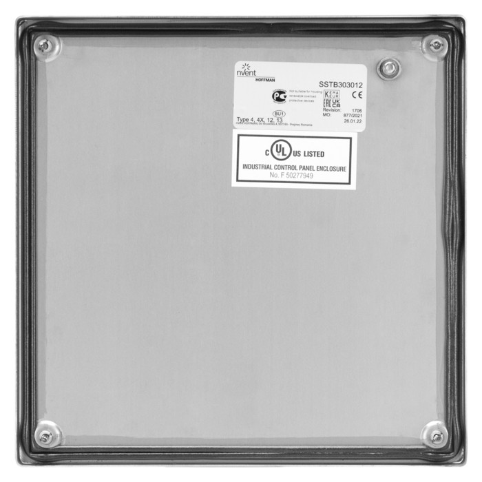 Клемна коробка nVent HOFFMAN 300х300х120, нерж. сталь, IP67 - SSTB303012