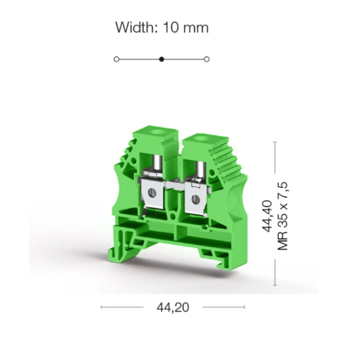 Клема Klemsan AVK Прохідна 10 мм - 0.0.0.3.04152RP