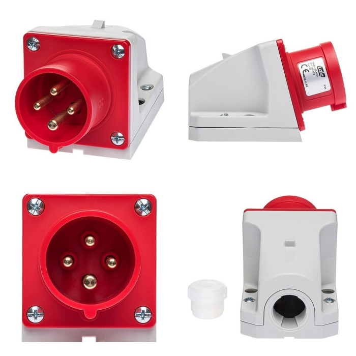 Настінна вилка IDE MUNDIAL 3P+E 16 А 380–415 В IP44 - 03122