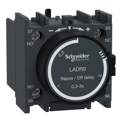 LADR0 ДОДАТ.КОНТ.БЛОК З ВИТРИМКОЮ ЧАСУ