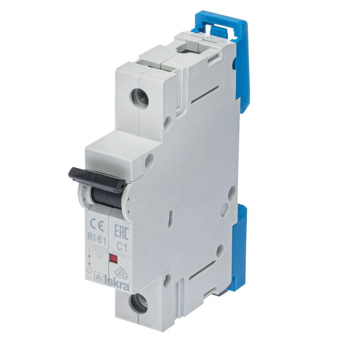 Модульний автоматичний вимикач ISKRA RI61 1P C1A 10кА - 786100048000