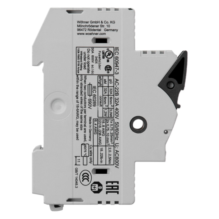 31112 Утримувач запобіжників Ambus 10х38 2 р