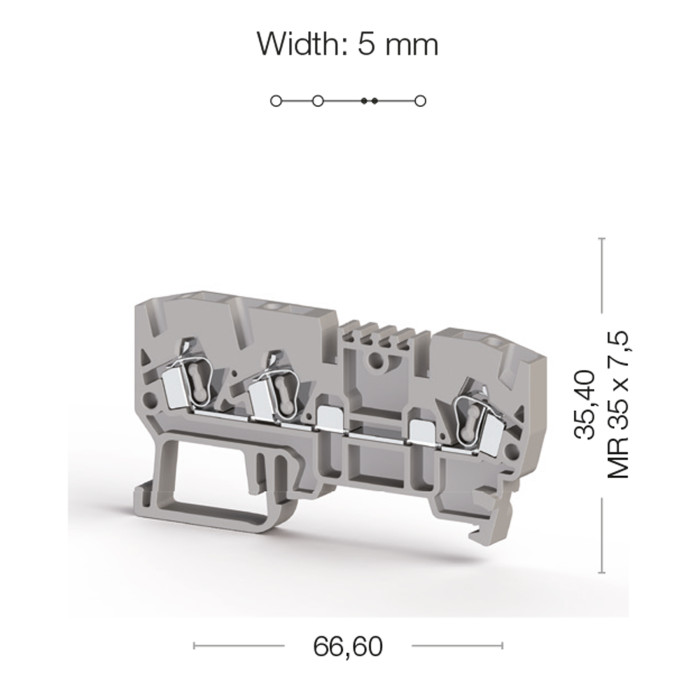 Клема Klemsan YBK Багатовивідна 2.5 мм - 0.0.0.3.26059