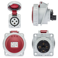 Вилка кабельна IDE MUNDIAL 3P+E 16 А 500 В IP66-67