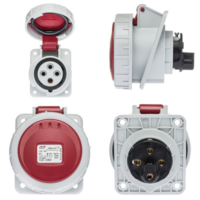 Вилка кабельна IDE MUNDIAL 3P+E 16 А 500 В IP66-67