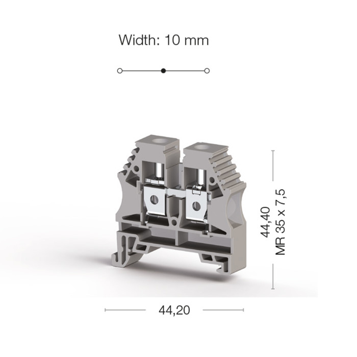 Клема Klemsan AVK Прохідна 10 мм - 0.0.0.3.04150RP