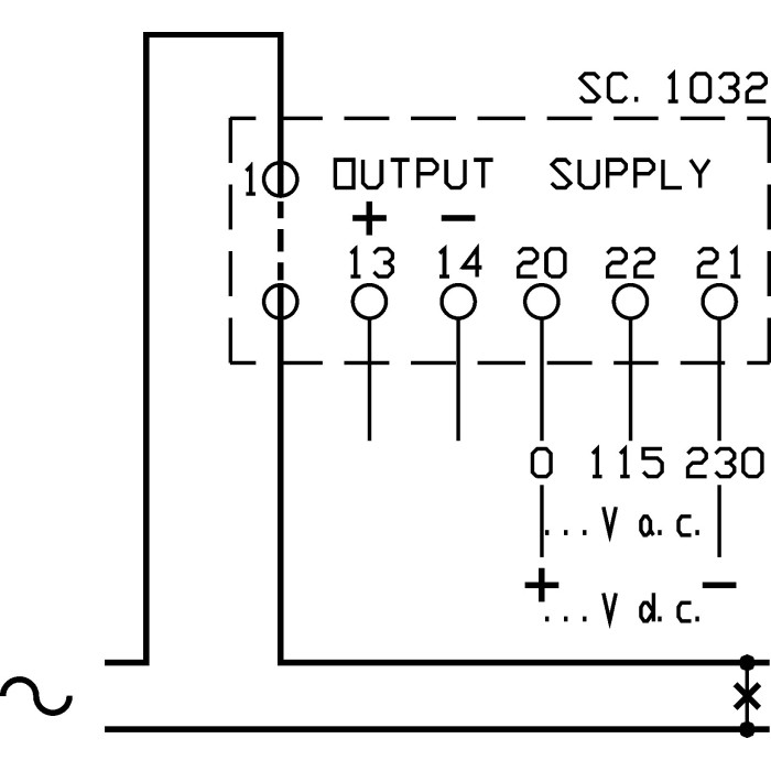 Перетворювач струму FRER MCOAD 4-20 мА 0-60 A - MCOAD1060X20S
