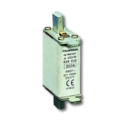 Ножовий запобіжник Italweber gR/aR NH000 125A